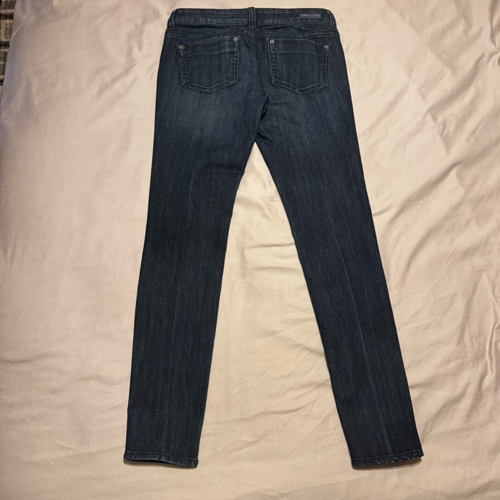 UGS Underground Soul Y2K Low Rise Jeans Women’s Size 5 Dark Wash Straight Leg - Picture 5 of 8
